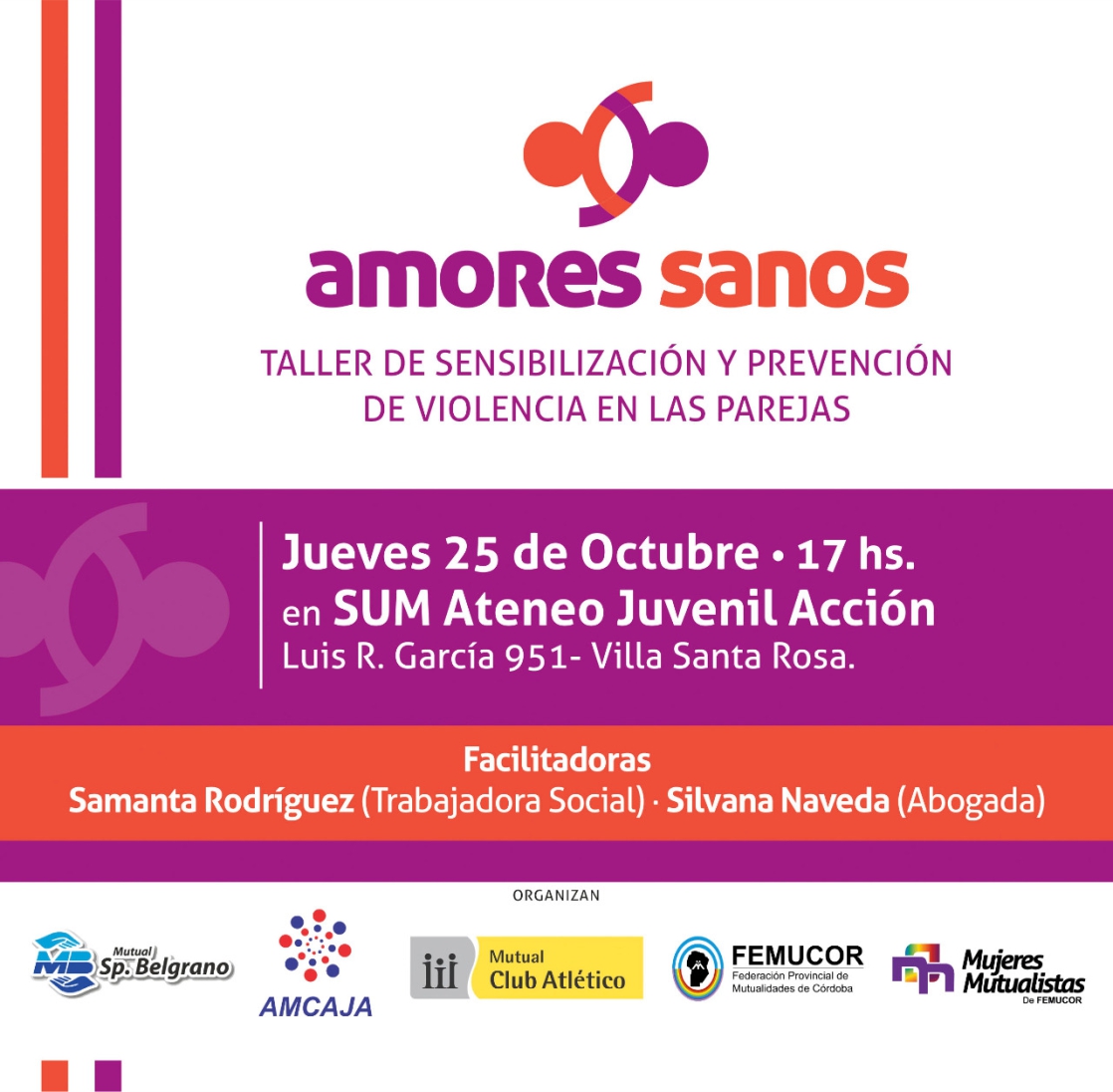 Charla Taller Amores Sanos