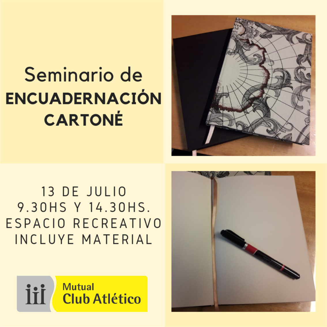 Seminario de Encuadernación Cartoné