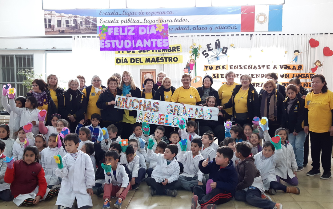 Festejando con los niños